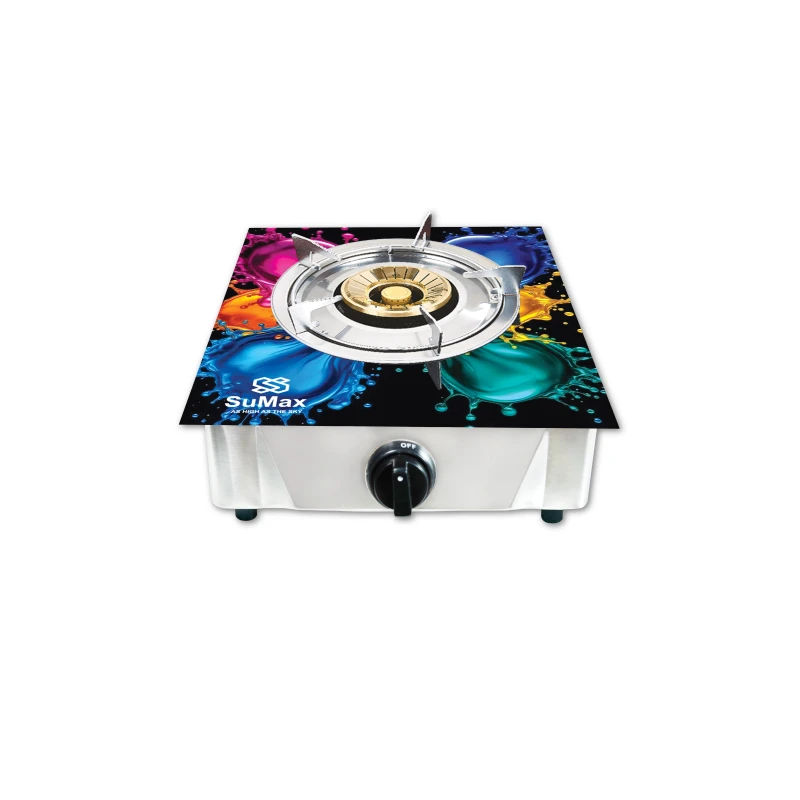 SuMax SINGLE GLASS 90 BURNER With Brass Cap (SG-130-BRASS)