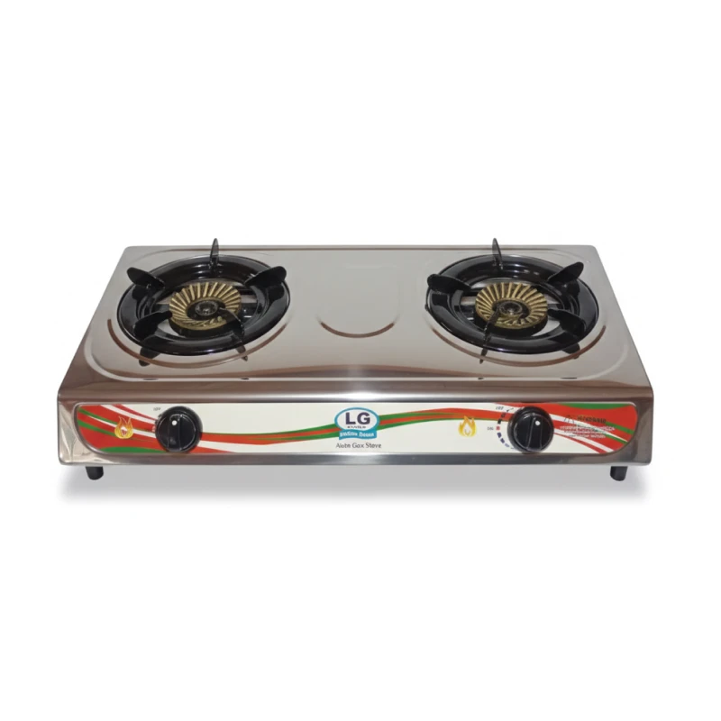 SS Double 120mm Burner (LG-212 SS Heavy Body)